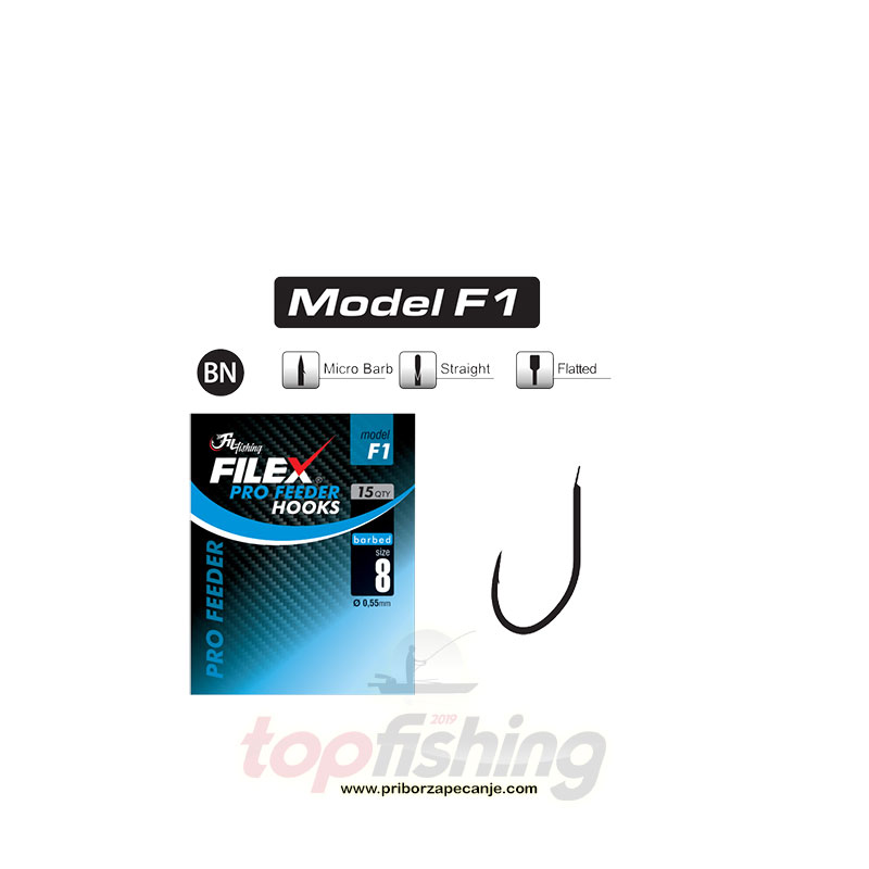 Filex Pro Feeder udice F1 - Vel. 8