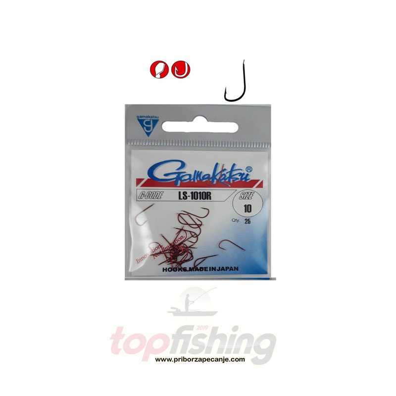 Gamakatsu LS 1010 R (crvena) - Veličina 10