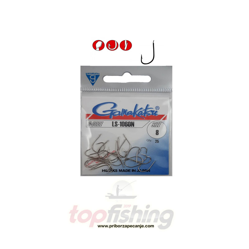 Gamakatsu LS 1060 N (bela) - Veličina 10