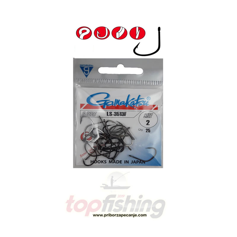 Gamakatsu LS 3513 F (crna) - Veličina 4