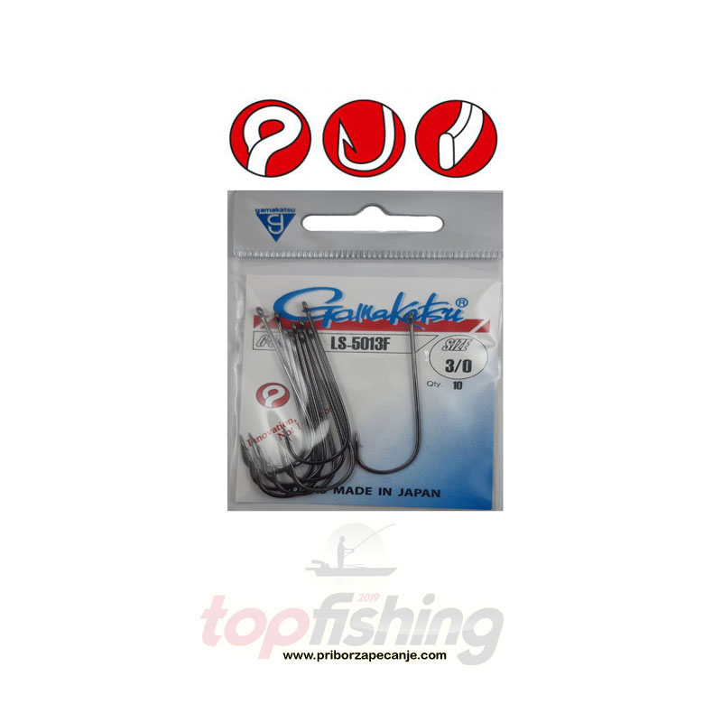 Gamakatsu LS 5013 F (crna) - Veličina 1/0