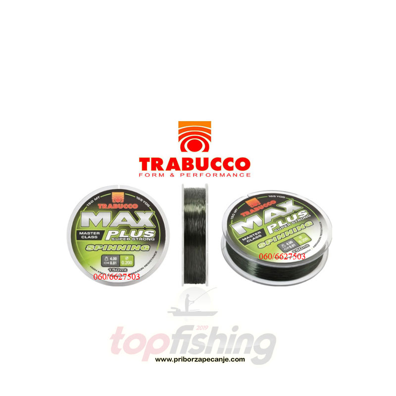 Najlon Trabucco Max Plus - Spinning 0.20 mm - 150 m