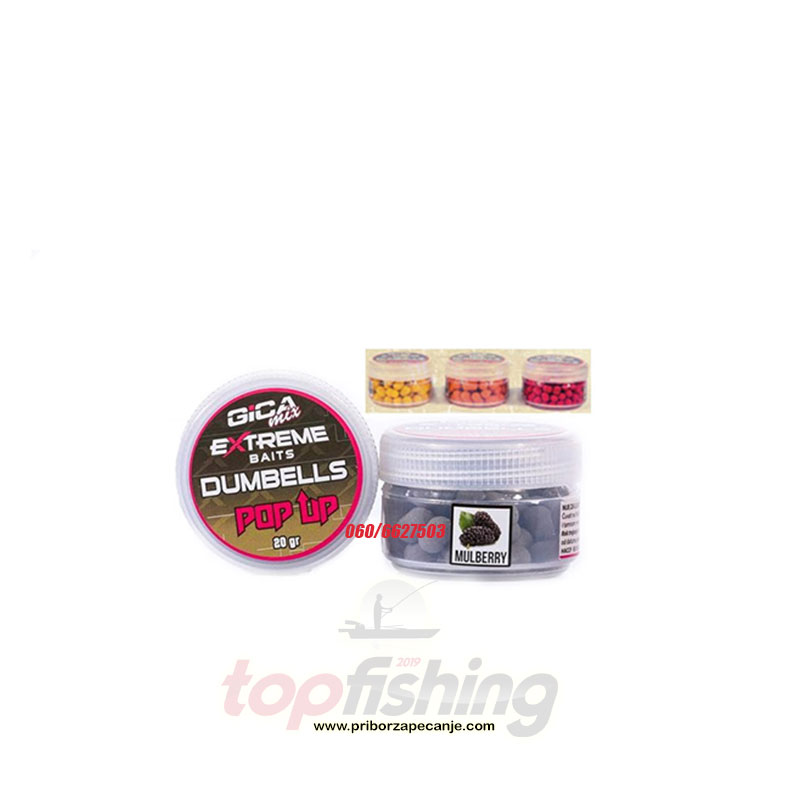 Pop Up Dumbells Pellet - Gica Mix (6 mm) - Beli luk