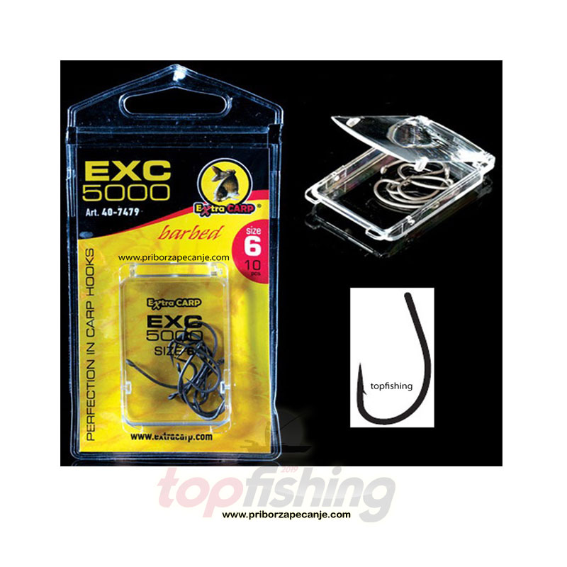 Šaranske udice Extra Carp 5000 - Veličina 6