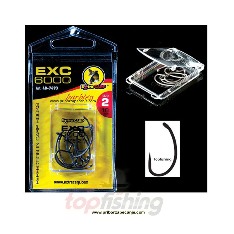 Šaranske udice Extra Carp 6000 - Veličina 6