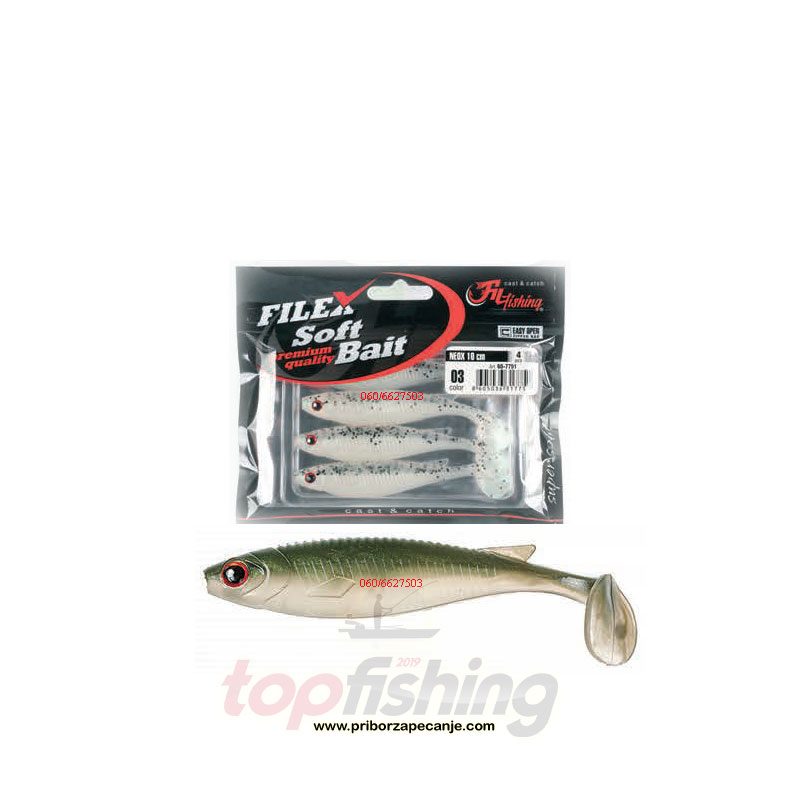 Shad Neox - 100 mm - 01 - (4 kom.) - Fil