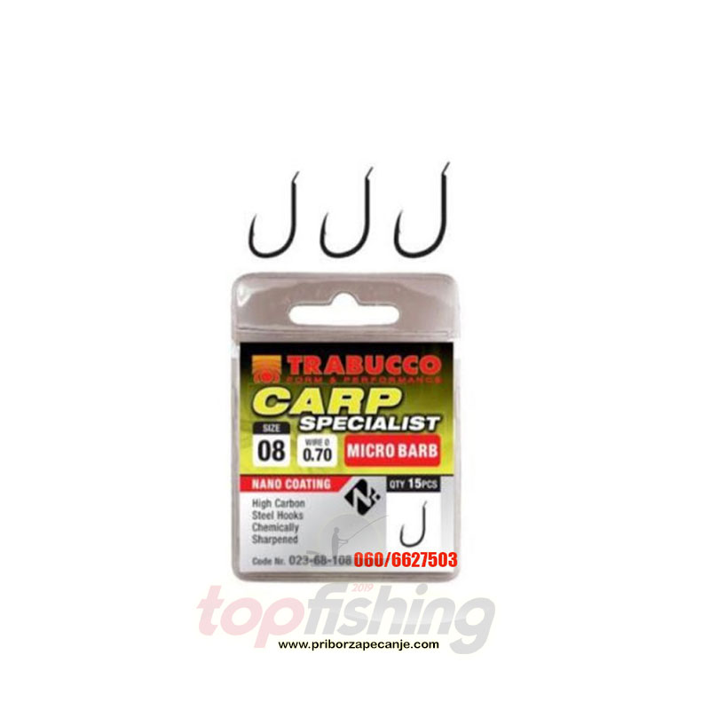 Udice Trabucco Carp Specialist Micro Barb - Vel.08