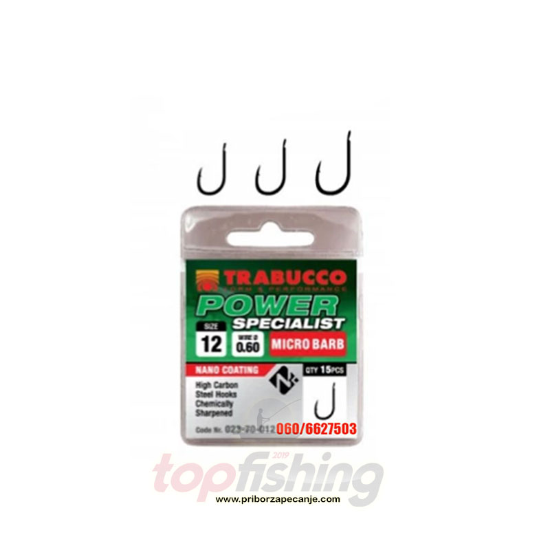 Udice Trabucco Power Specialist Micro Barb - Vel.14